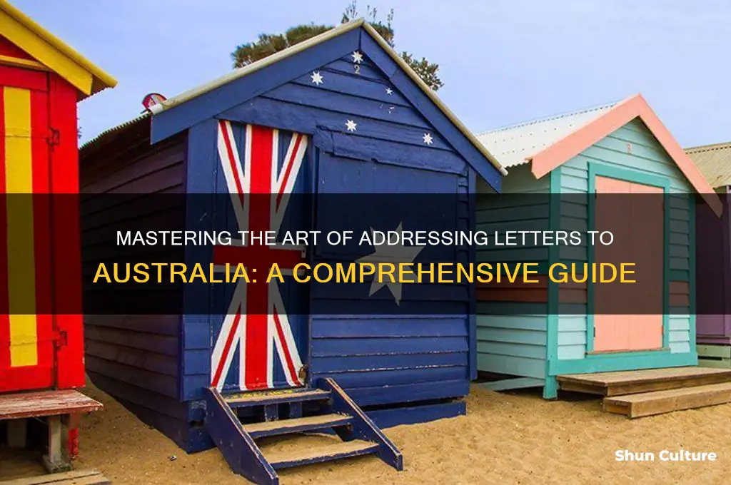 how do I address a letter going to australia