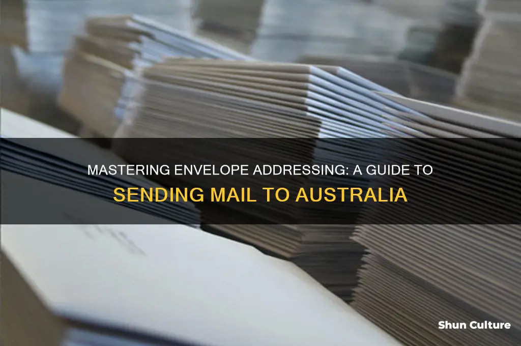 how do I address an envelope going to australia