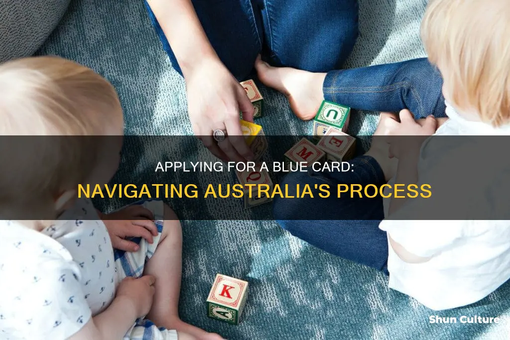 how do I apply for a blue card in australia