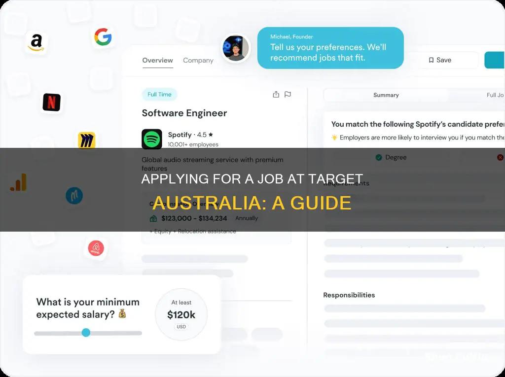 how do I apply for a job at target australia