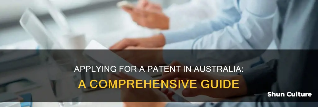 how do I apply for a patent in australia