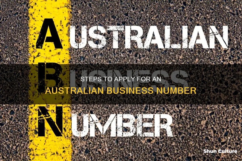 how do I apply for an australian business number