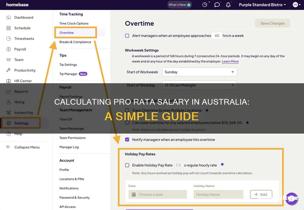 how do I calculate pro rata salary australia