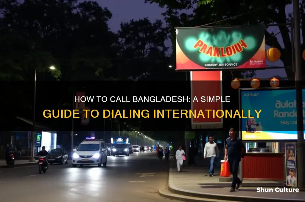 how do I call a number in bangladesh