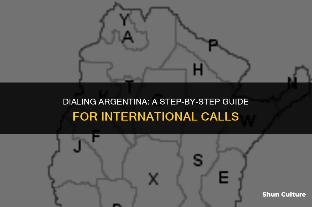 how do I call argentina