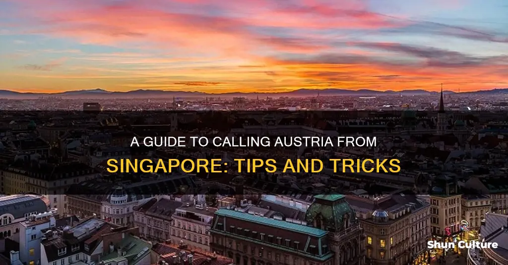 how do I call austria from singapore