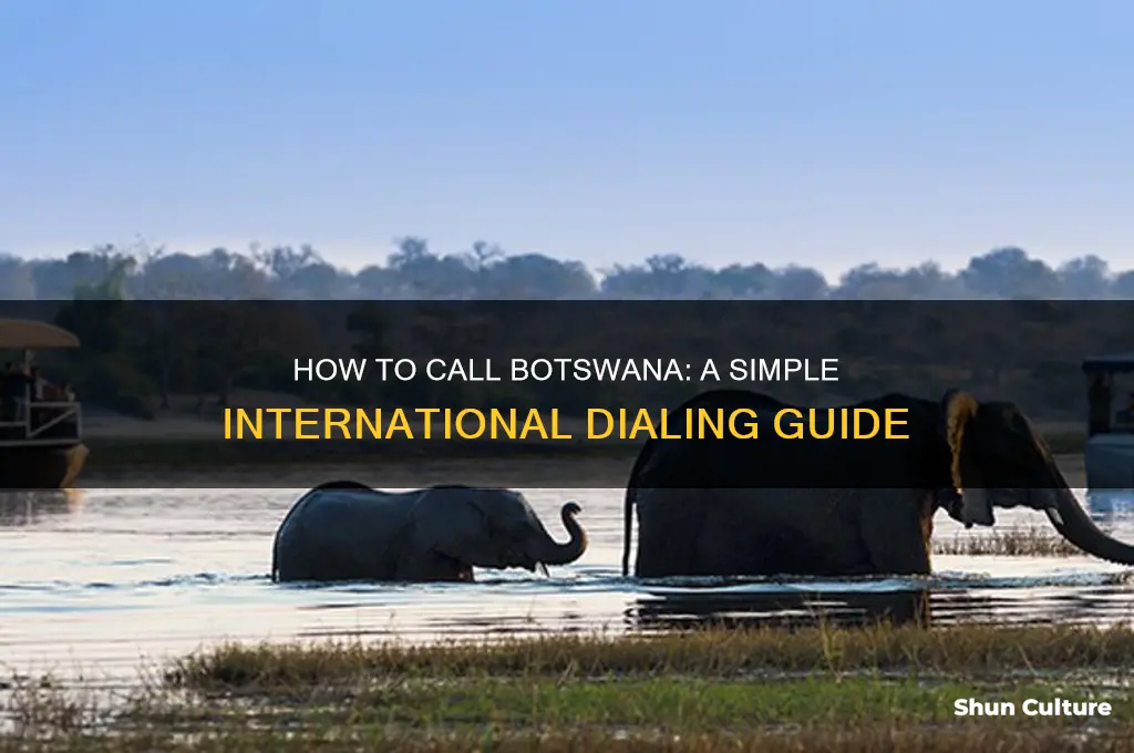how do I call botswana