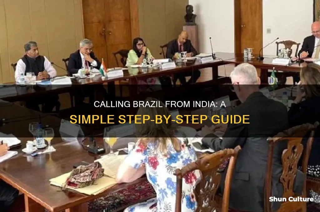 how do I call brazil from india