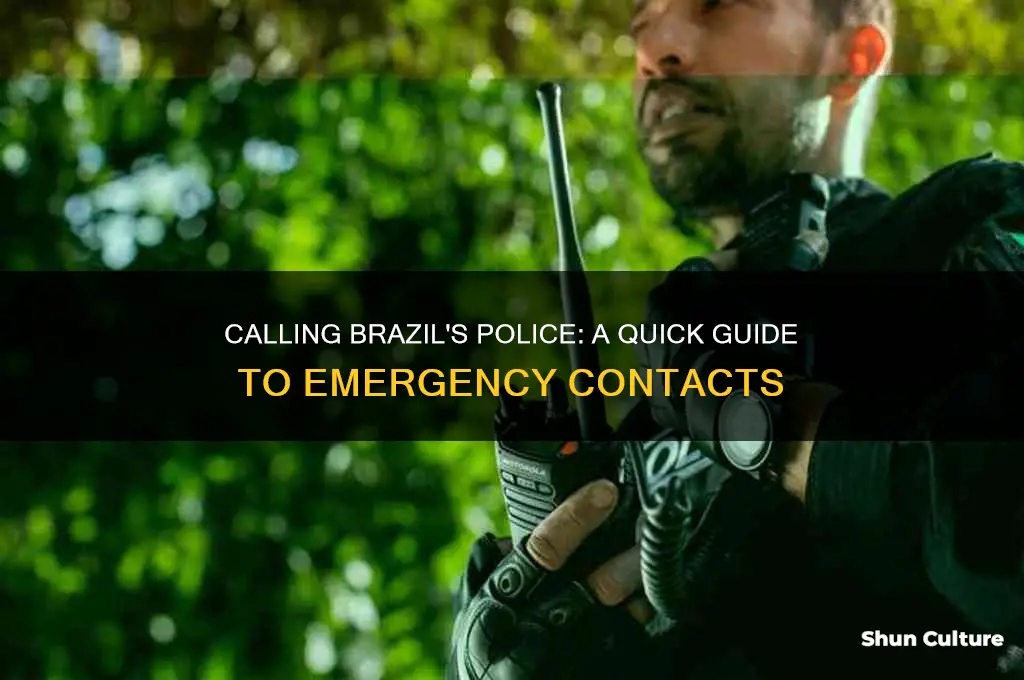 how do I call the police center in brazil