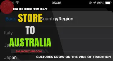 Switching App Stores: From US to Australia
