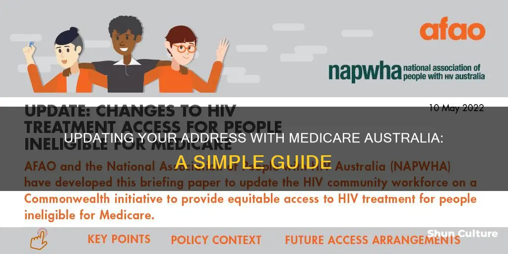 how do I change my address with medicare australia