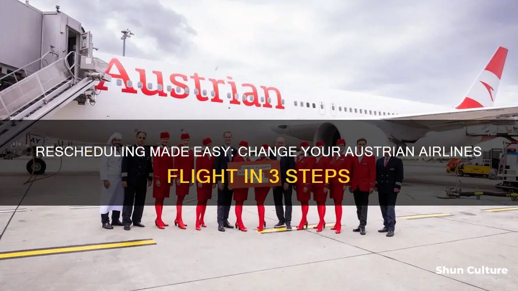 how do I change my flight date on austrian airlines