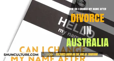 Name Change Procedures Post-Divorce in Australia