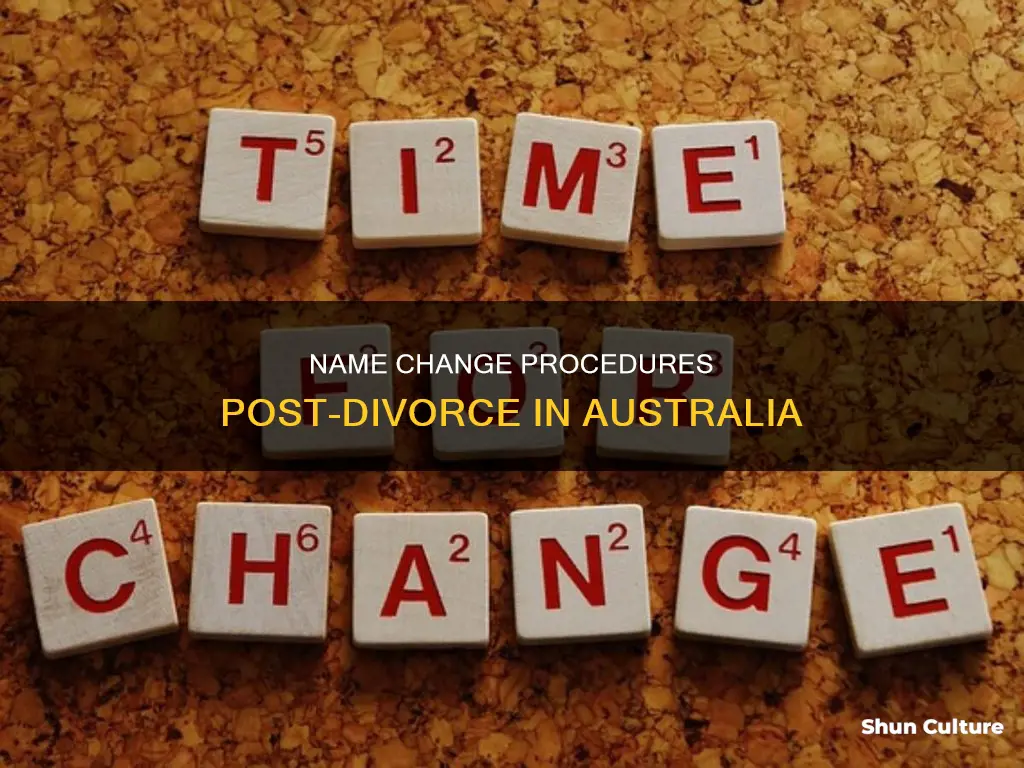 how do I change my name after divorce in australia