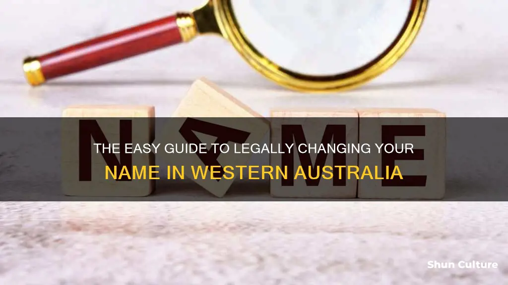 how do I change my name in western australia