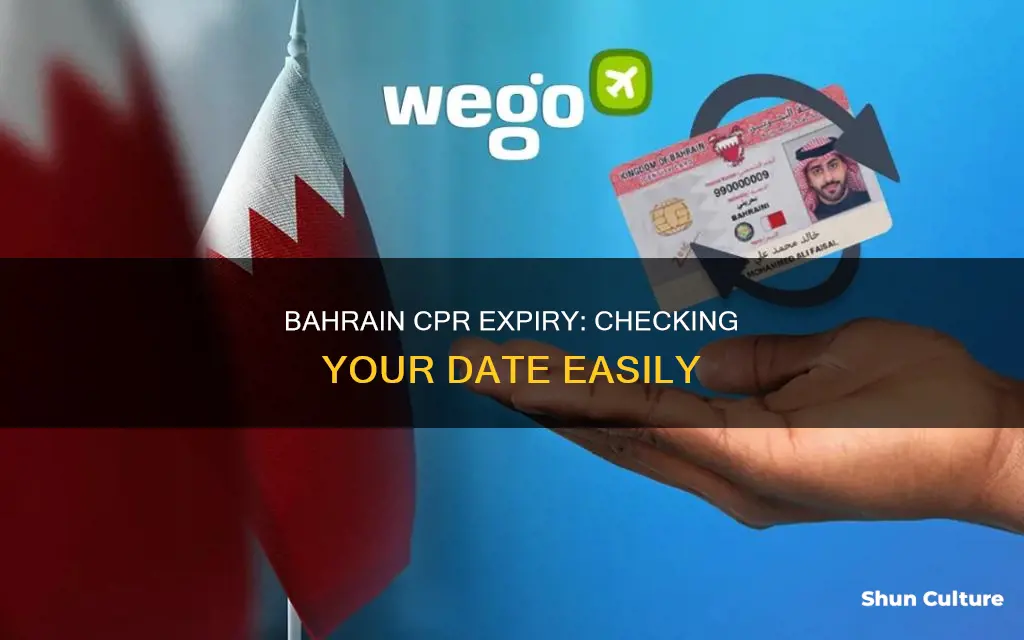 how do I check my bahrain cpr expiry date