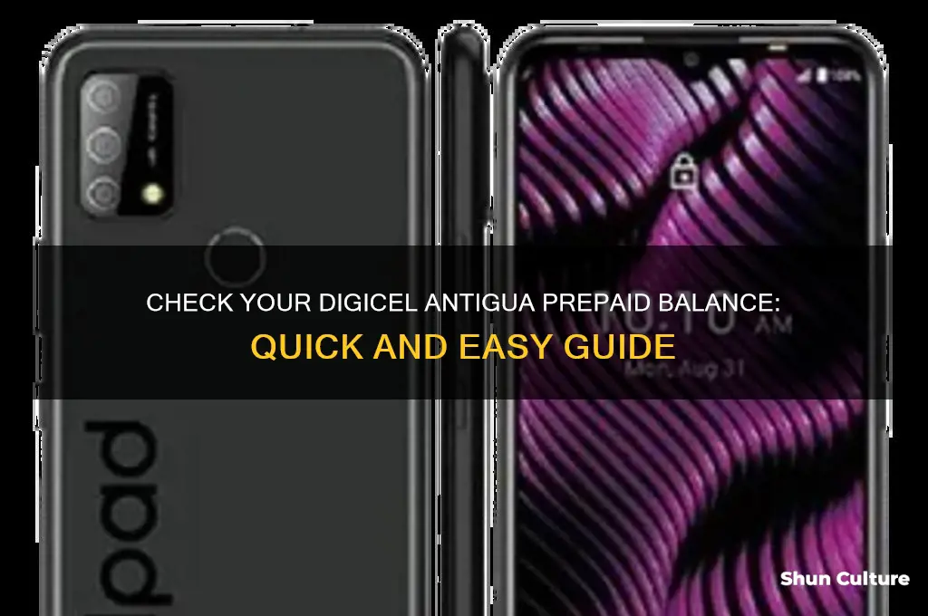 how do I check my prepaid balance on digicel antigua