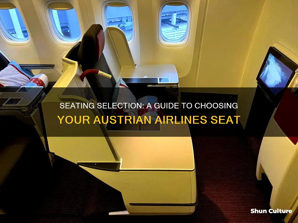 how do I choose my seat on austrian airlines