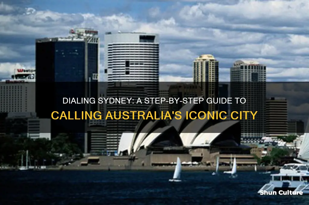 how do I dial a phone number in sydney australia