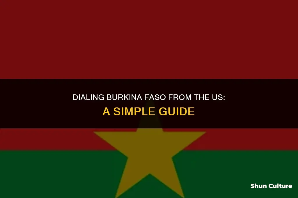 how do I dial burkina faso from the united states