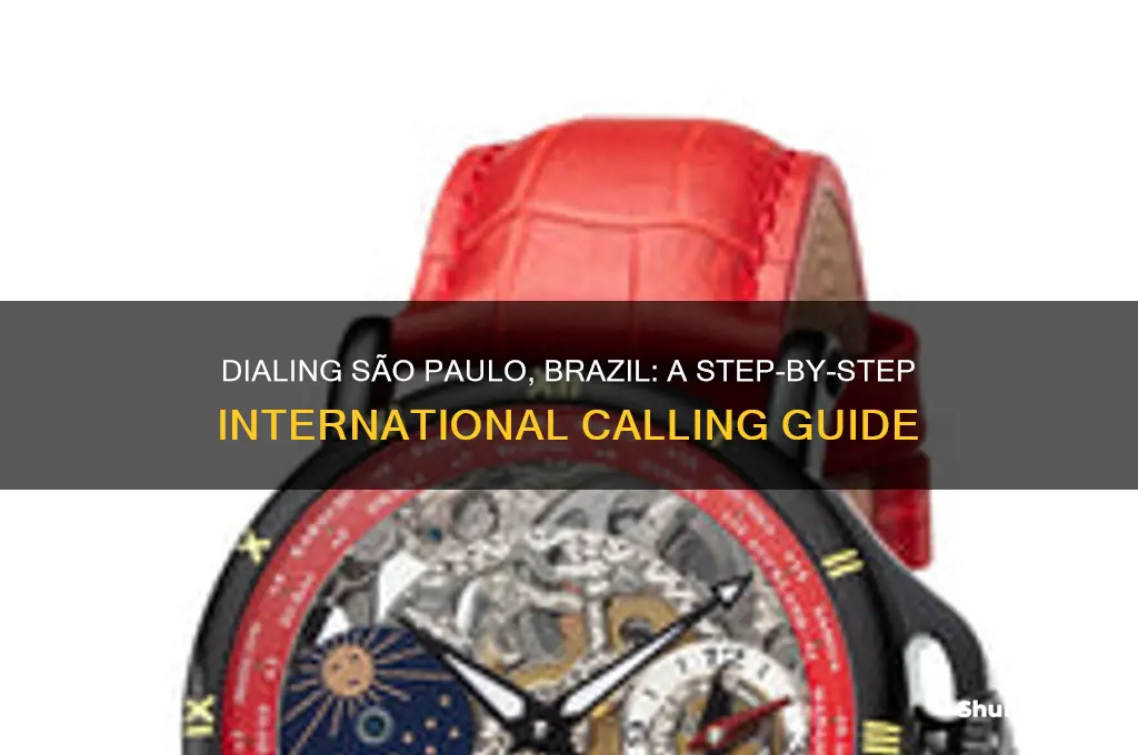 how do I dial sao paulo brazil