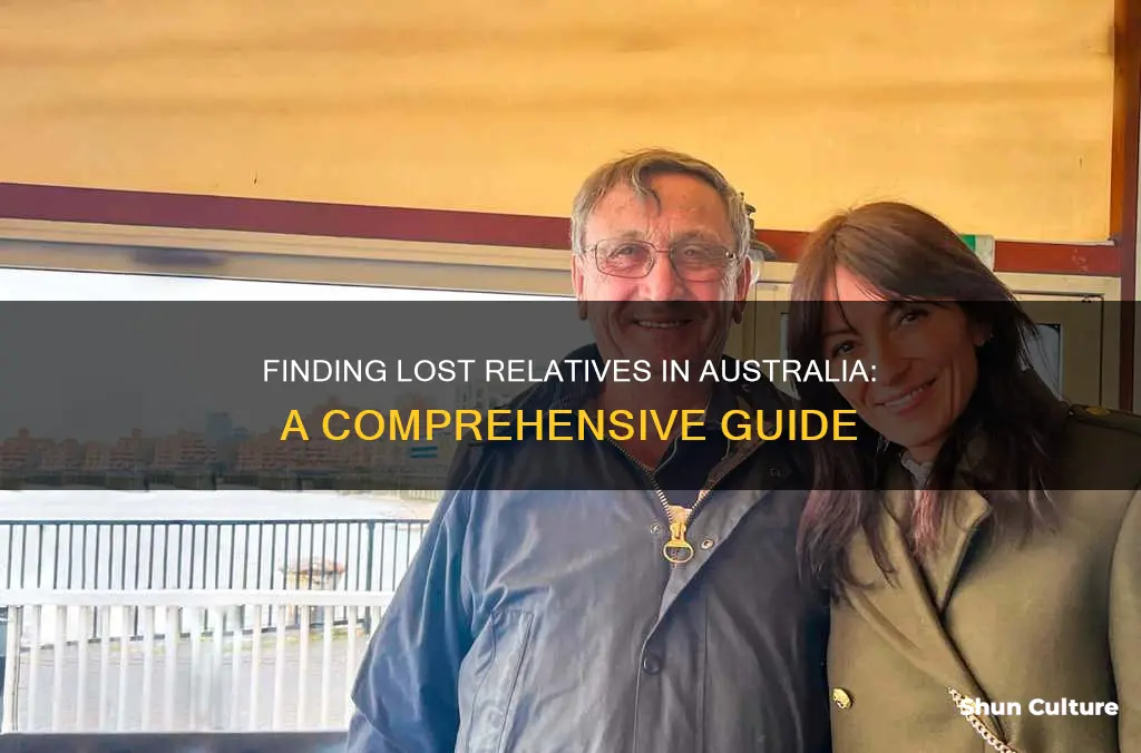 how do I find a lost relative in australia
