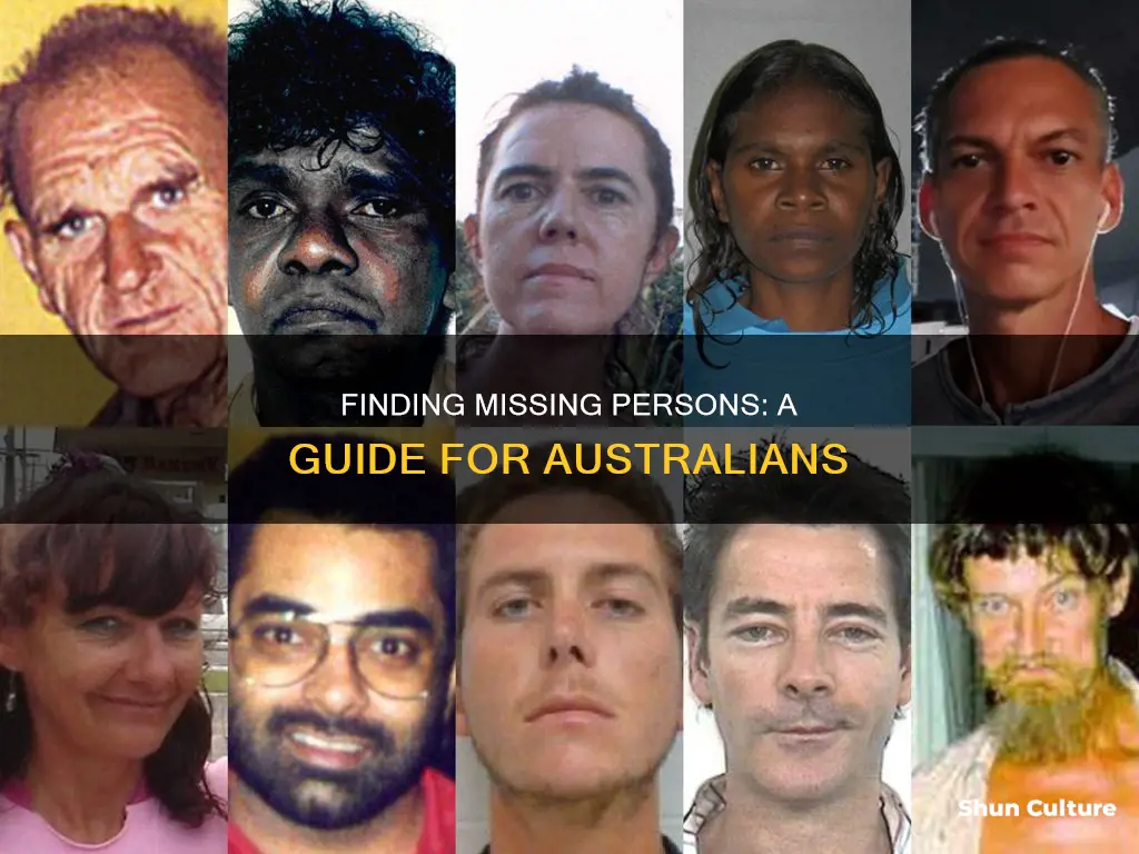 how do I find a missing person in australia
