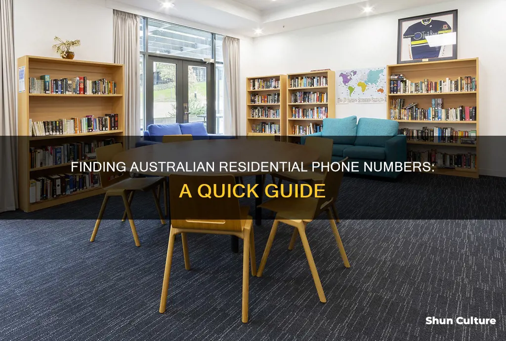 how do I find a residential phone number in australia