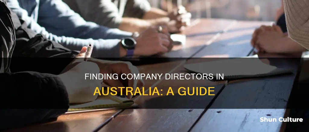 how do I find directors of a company in australia