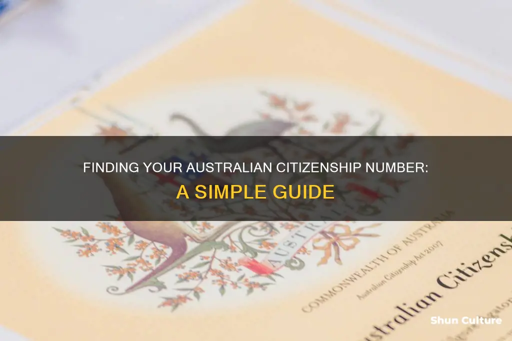 how do I find my australian citizenship number