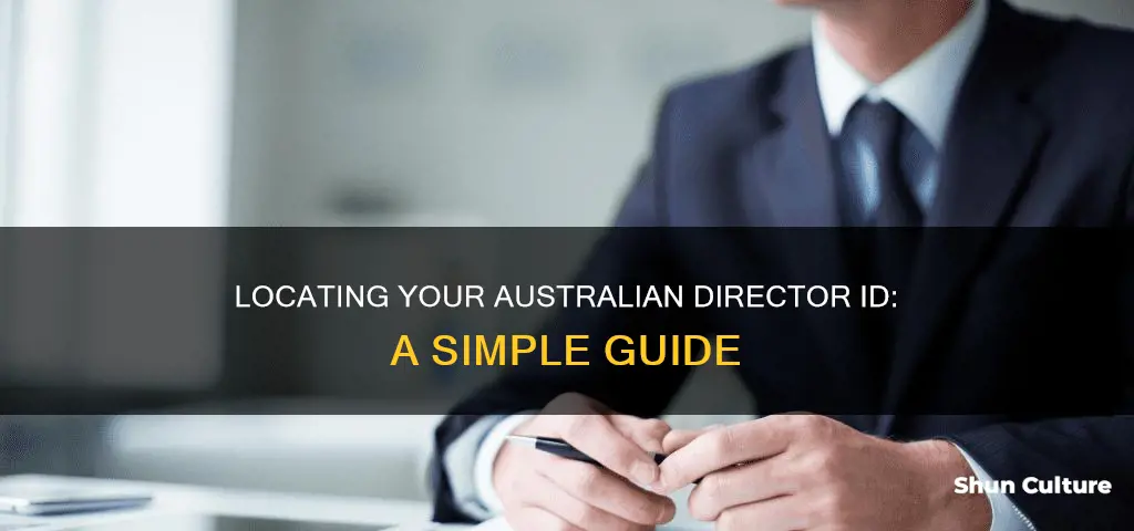 how do I find my australian director id number