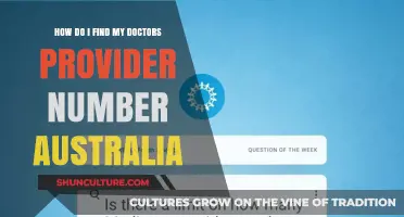Finding Your Doctor's Provider Number in Australia