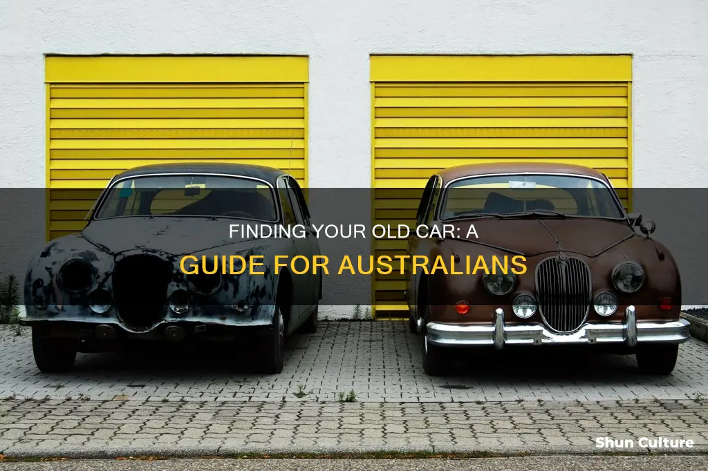 how do I find my old car in australia