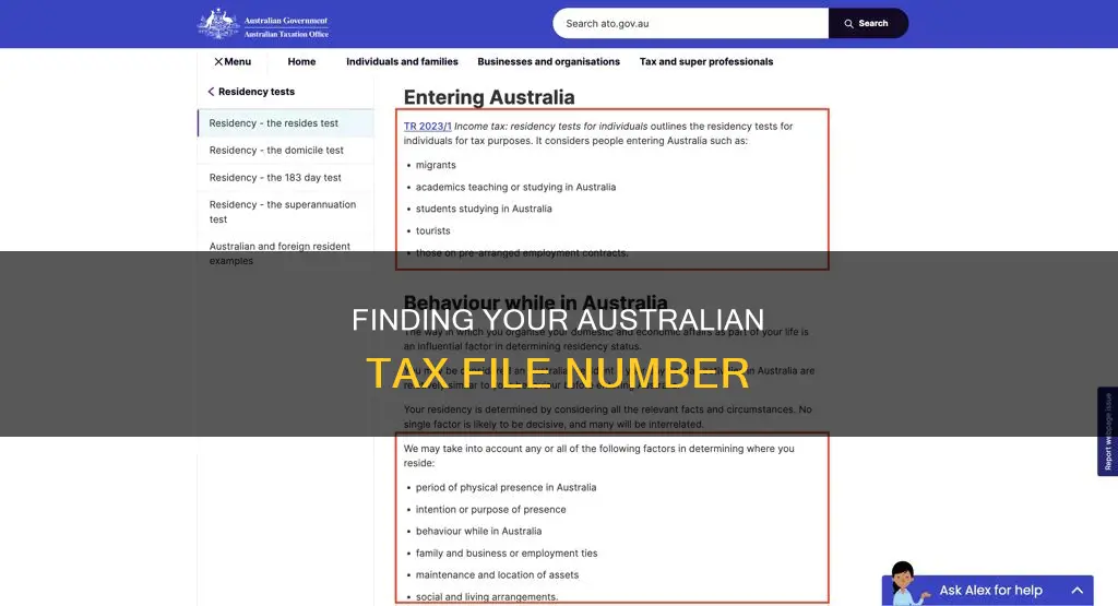 how do I find my tin number australia