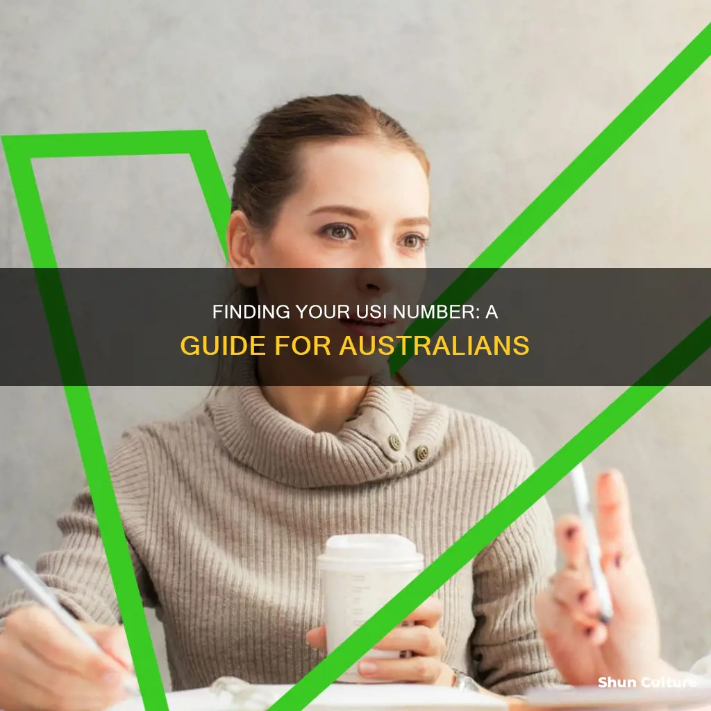 how do I find my usi number australia