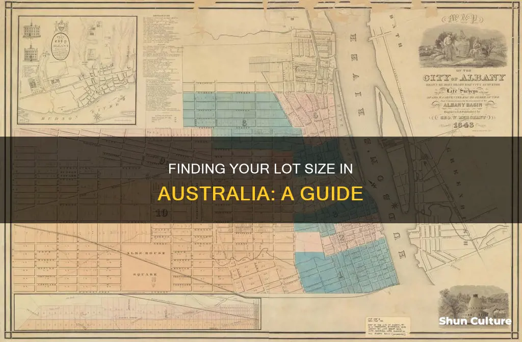 how do I find out my lot size australia