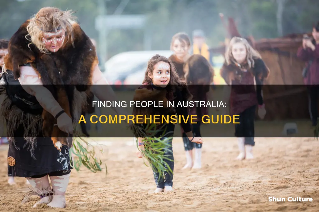 how do I find people in australia