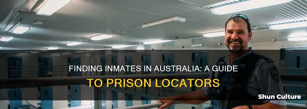 how do I find someone in jail in australia