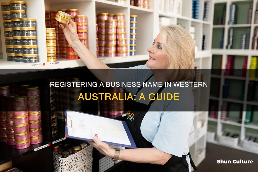 how do I register a business name in western australia