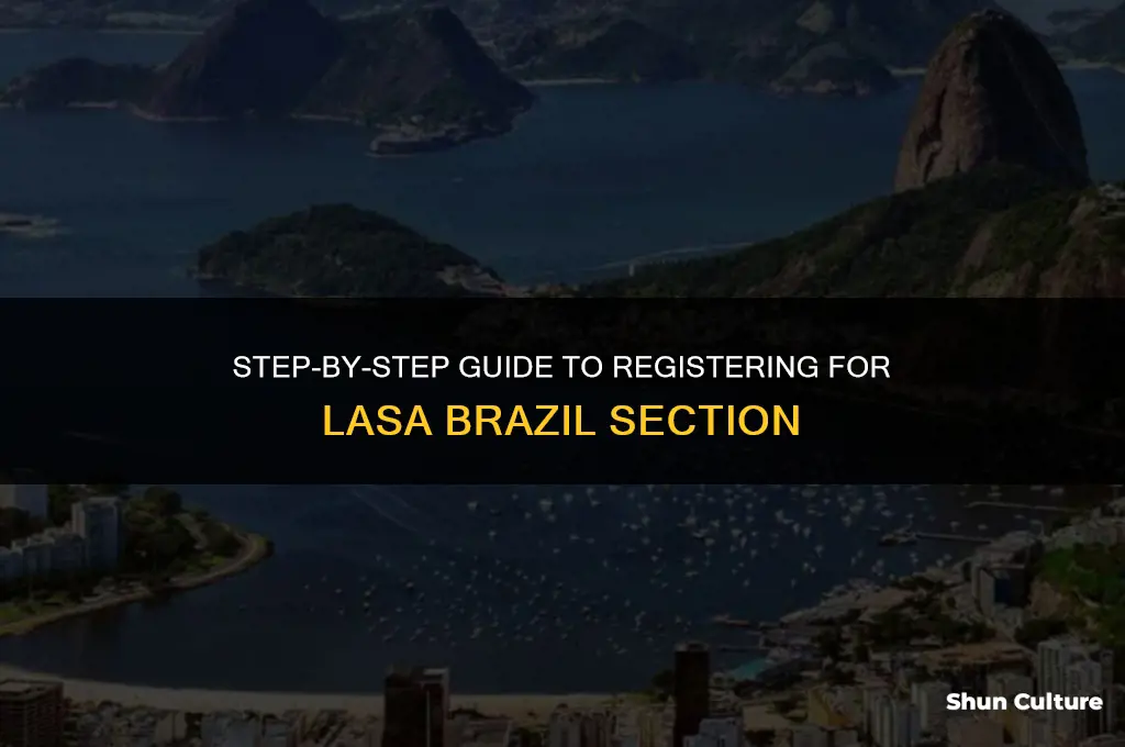 how do I register for lasa brazil section