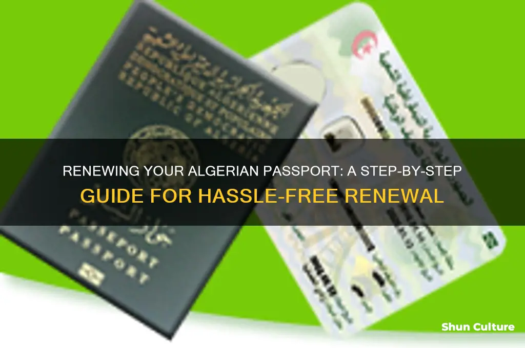 how do I renew my algerian passport