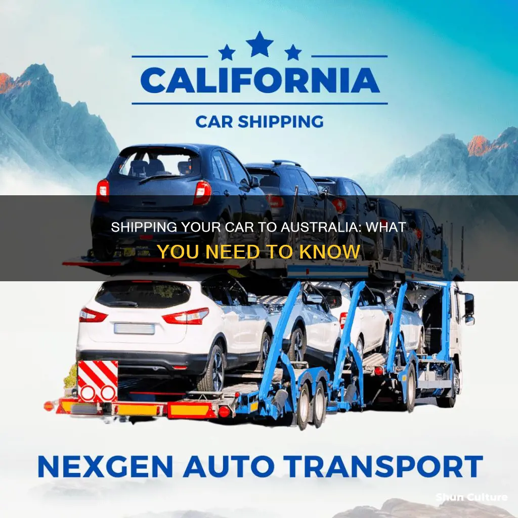 how do I ship my car to australia