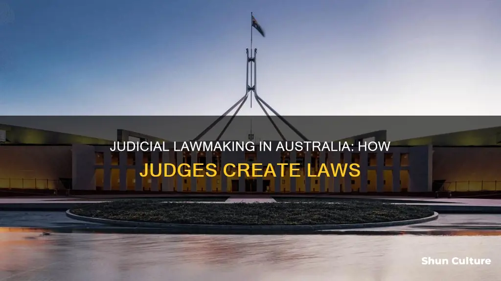 how do judges make law australia