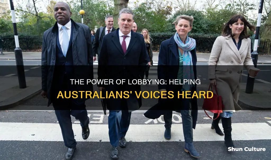 how do lobby groups help australian people