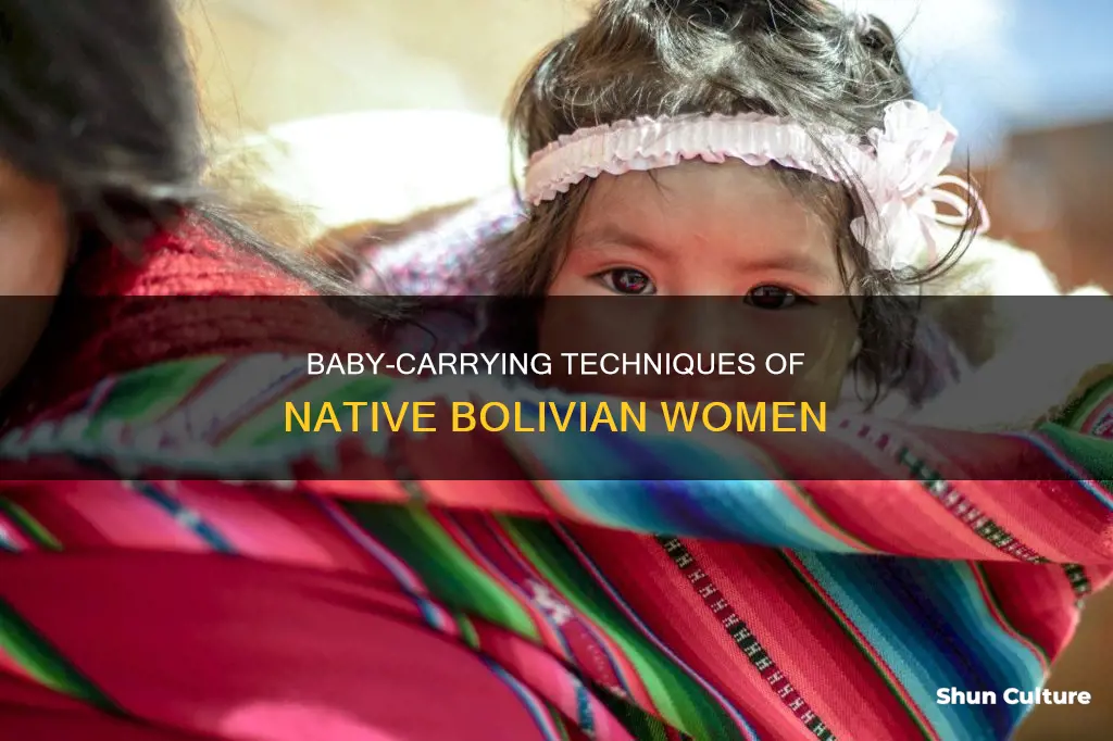 how do nativ ewomen carry their babies in bolivia