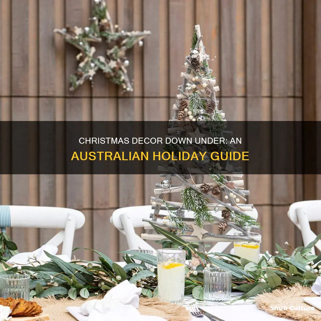 how do people decorate for christmas in australia
