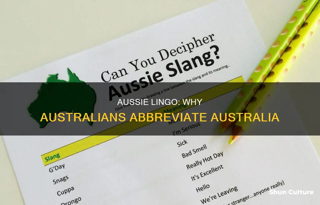 how do people from australia abbreviate australia
