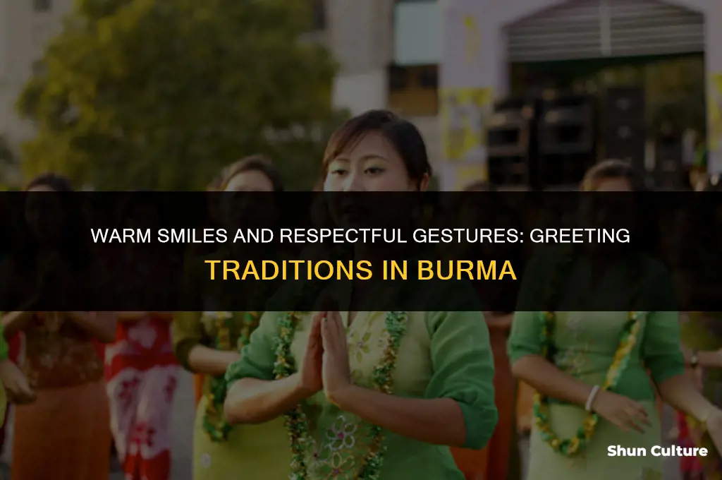 how do people greet each other in burma