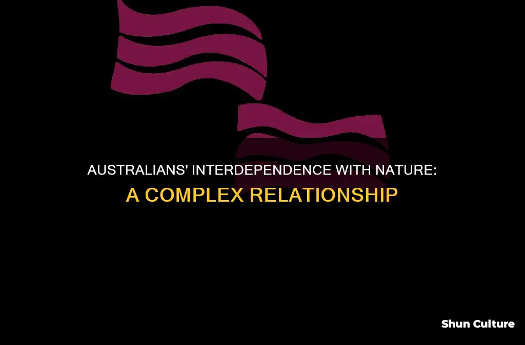 how do people in australia depend on the environment