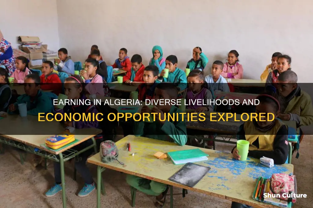 how do people make a living in algeria